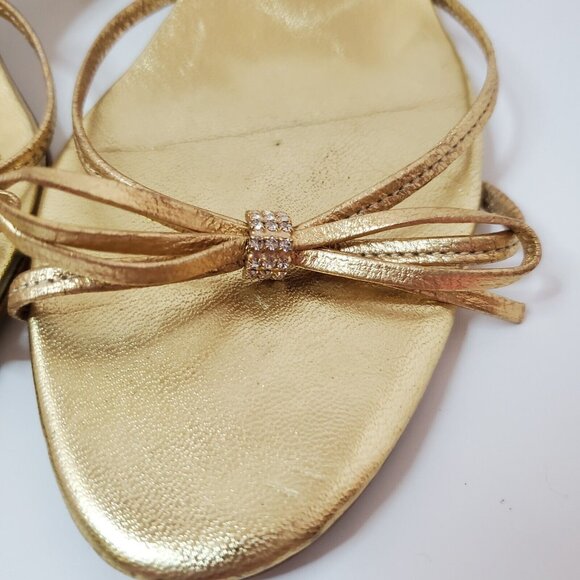 Spanish Leather Collection By Sergio Zelcer Women's Shoes Golde Size 6 - Picture 6 of 10